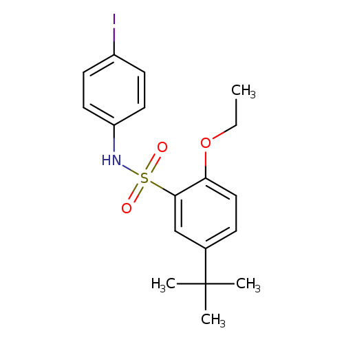 5-tert-butyl-2-ethoxy-N-(4-iodophenyl)benzene-1-sulfonamide
