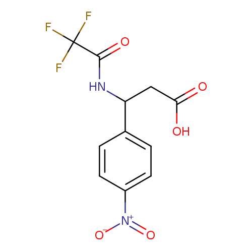 3-(4-nitrophenyl)-3-(2,2,2-trifluoroacetamido)propanoic acid