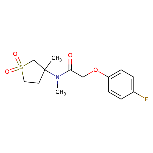 2-(4-fluorophenoxy)-N-methyl-N-(3-methyl-1,1-dioxo-1lambda6-thiolan-3-yl)acetamide