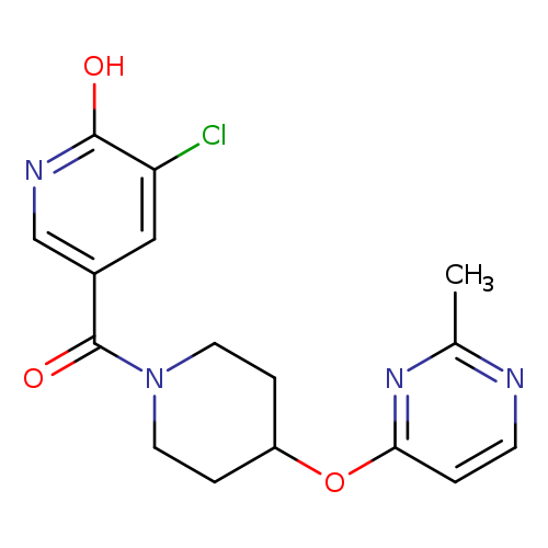 3-chloro-5-{4-[(2-methylpyrimidin-4-yl)oxy]piperidine-1-carbonyl}pyridin-2-ol