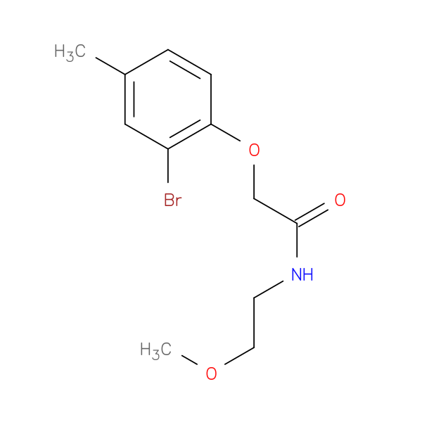 2-(2-Bromo-4-methylphenoxy)-n-(2-methoxyethyl)acetamide