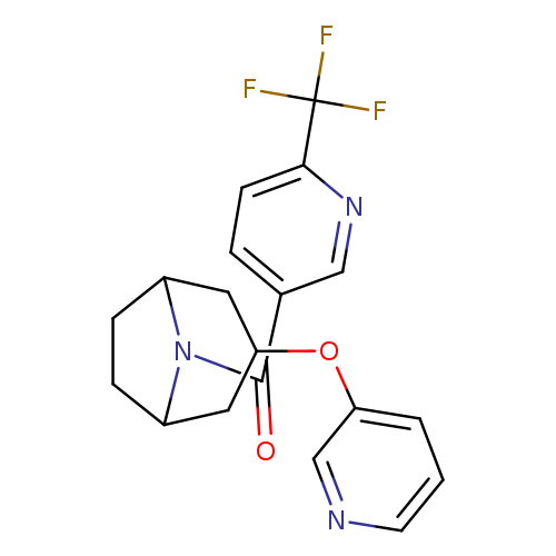 3-(pyridin-3-yloxy)-8-[6-(trifluoromethyl)pyridine-3-carbonyl]-8-azabicyclo[3.2.1]octane