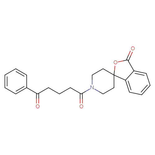 1-{3-oxo-3H-spiro[2-benzofuran-1,4'-piperidine]-1'-yl}-5-phenylpentane-1,5-dione