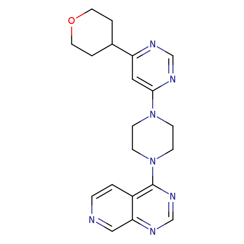 4-(oxan-4-yl)-6-(4-{pyrido[3,4-d]pyrimidin-4-yl}piperazin-1-yl)pyrimidine