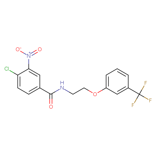 4-chloro-3-nitro-N-{2-[3-(trifluoromethyl)phenoxy]ethyl}benzamide
