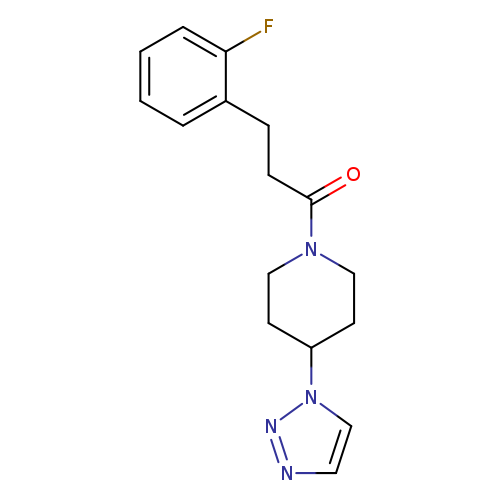 3-(2-fluorophenyl)-1-[4-(1H-1,2,3-triazol-1-yl)piperidin-1-yl]propan-1-one
