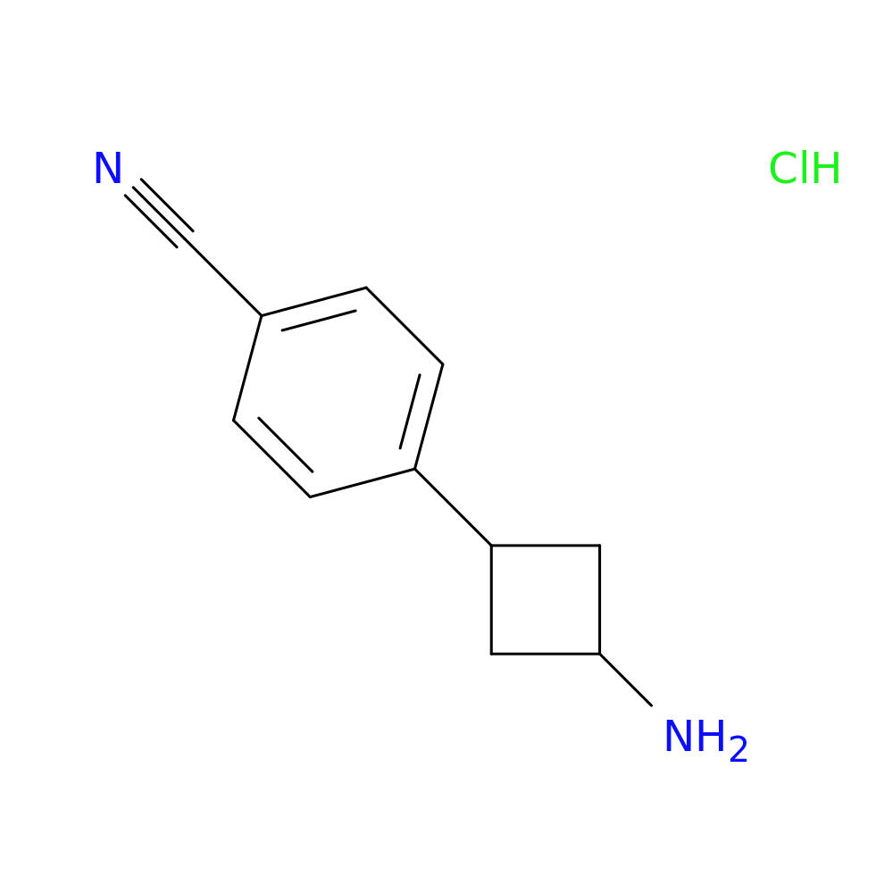 4-(3-aminocyclobutyl)benzonitrile hydrochloride