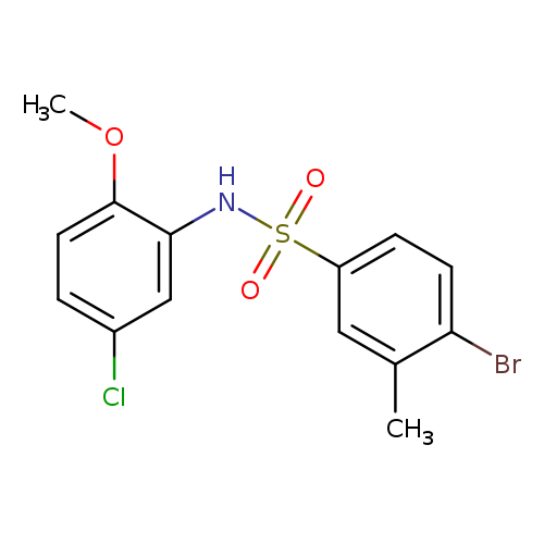 4-bromo-N-(5-chloro-2-methoxyphenyl)-3-methylbenzene-1-sulfonamide