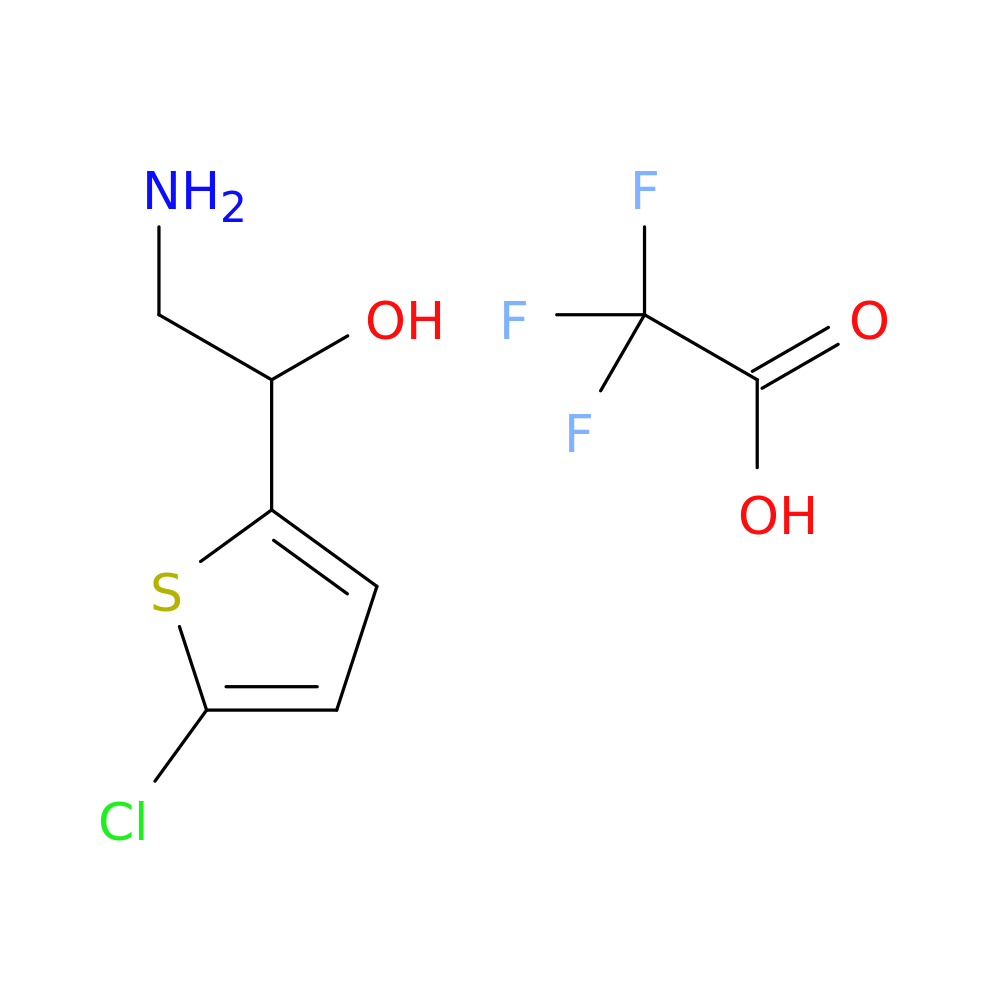2-amino-1-(5-chlorothiophen-2-yl)ethan-1-ol; trifluoroacetic acid