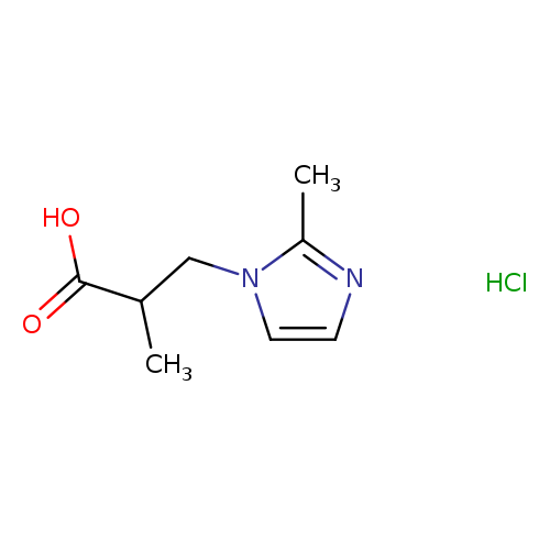2-methyl-3-(2-methyl-1H-imidazol-1-yl)propanoic acid hydrochloride