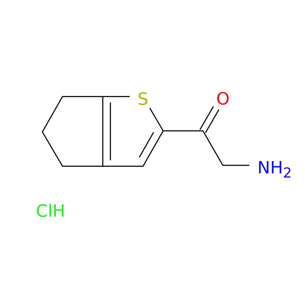 2-amino-1-{4H,5H,6H-cyclopenta[b]thiophen-2-yl}ethan-1-one hydrochloride