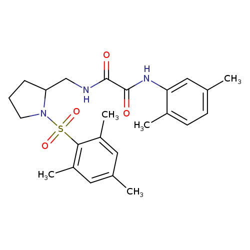 N'-(2,5-dimethylphenyl)-N-{[1-(2,4,6-trimethylbenzenesulfonyl)pyrrolidin-2-yl]methyl}ethanediamide