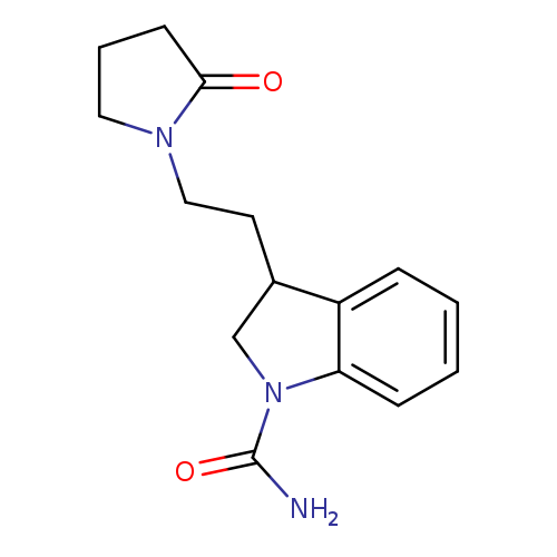 3-[2-(2-oxopyrrolidin-1-yl)ethyl]-2,3-dihydro-1H-indole-1-carboxamide