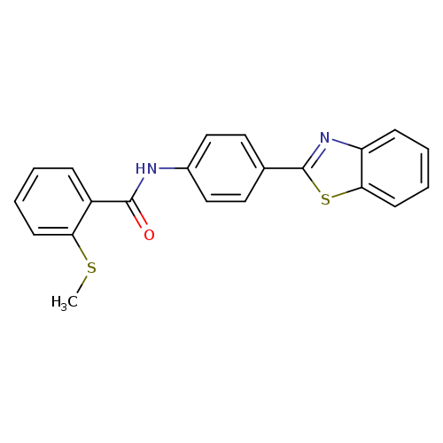 N-[4-(1,3-benzothiazol-2-yl)phenyl]-2-(methylsulfanyl)benzamide