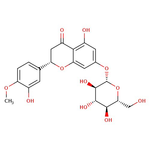 4H-1-Benzopyran-4-one, 7-(β-D-glucopyranosyloxy)-2,3-dihydro-5-hydroxy-2-(3-hydroxy-4-methoxyphenyl)-, (2S)-