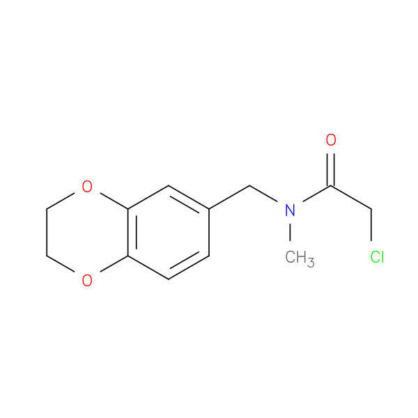 2-Chloro-N-((2,3-dihydrobenzo[b][1,4]dioxin-6-yl)methyl)-N-methylacetamide