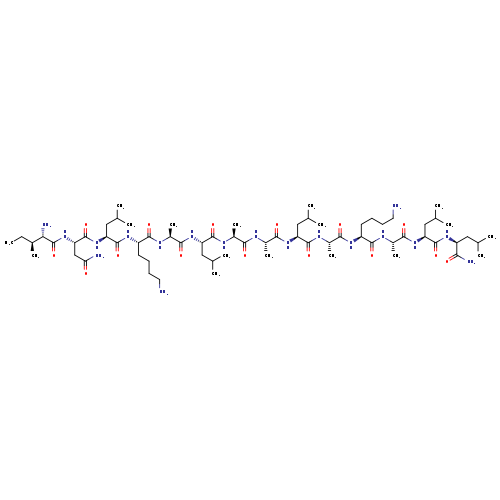 L-Leucinamide, L-isoleucyl-L-asparaginyl-L-leucyl-L-lysyl-L-alanyl-L-leucyl-L-alanyl-L-alanyl-L-leucyl-L-alanyl-L-lysyl-L-alanyl-L-leucyl-