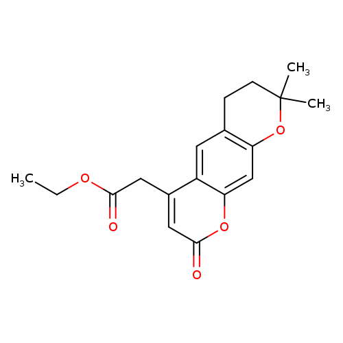 ethyl (8,8-dimethyl-2-oxo-7,8-dihydro-2H,6H-pyrano[3,2-g]chromen-4-yl)acetate