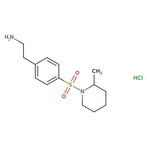 2-(4-((2-Methylpiperidin-1-yl)sulfonyl)phenyl)ethanamine hydrochloride