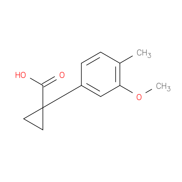 1-(3-Methoxy-4-methylphenyl)cyclopropane-1-carboxylic acid