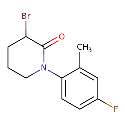 3-bromo-1-(4-fluoro-2-methylphenyl)piperidin-2-one