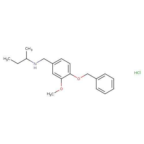 {[4-(benzyloxy)-3-methoxyphenyl]methyl}(butan-2-yl)amine hydrochloride
