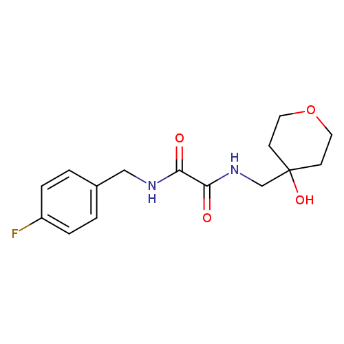 N'-[(4-fluorophenyl)methyl]-N-[(4-hydroxyoxan-4-yl)methyl]ethanediamide