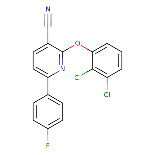 2-(2,3-dichlorophenoxy)-6-(4-fluorophenyl)pyridine-3-carbonitrile