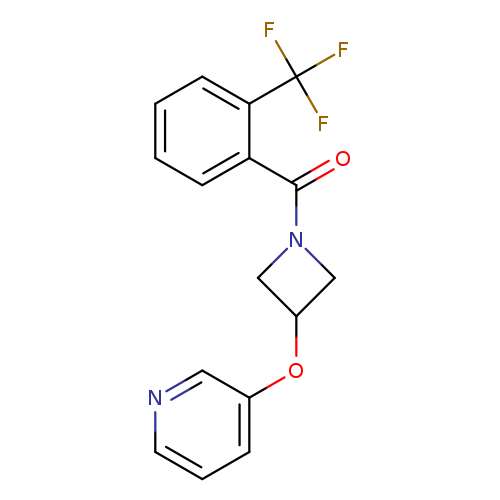 3-({1-[2-(trifluoromethyl)benzoyl]azetidin-3-yl}oxy)pyridine