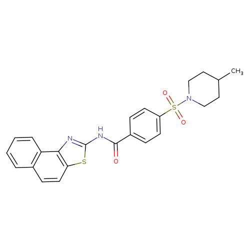 4-[(4-methylpiperidin-1-yl)sulfonyl]-N-{naphtho[1,2-d][1,3]thiazol-2-yl}benzamide