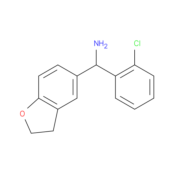(2-chlorophenyl)(2,3-dihydro-1-benzofuran-5-yl)methanamine