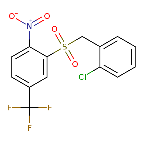 2-[(2-chlorophenyl)methanesulfonyl]-1-nitro-4-(trifluoromethyl)benzene