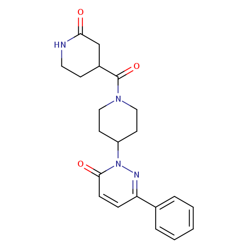 2-[1-(2-oxopiperidine-4-carbonyl)piperidin-4-yl]-6-phenyl-2,3-dihydropyridazin-3-one