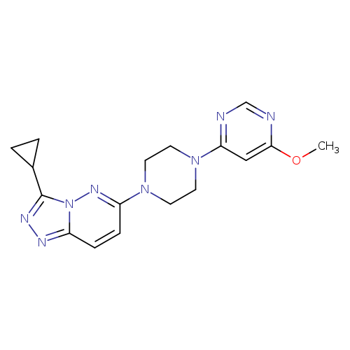 4-(4-{3-cyclopropyl-[1,2,4]triazolo[4,3-b]pyridazin-6-yl}piperazin-1-yl)-6-methoxypyrimidine