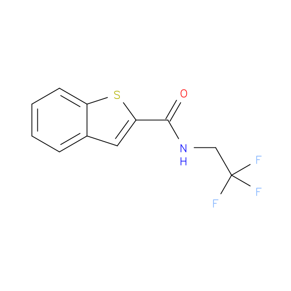N-(2,2,2-trifluoroethyl)-1-benzothiophene-2-carboxamide