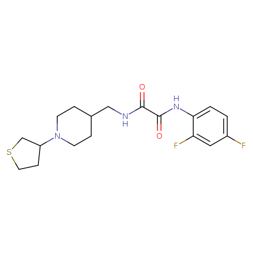 N'-(2,4-difluorophenyl)-N-{[1-(thiolan-3-yl)piperidin-4-yl]methyl}ethanediamide