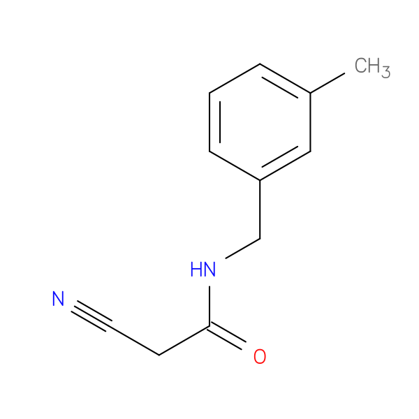 2-cyano-N-[(3-methylphenyl)methyl]acetamide