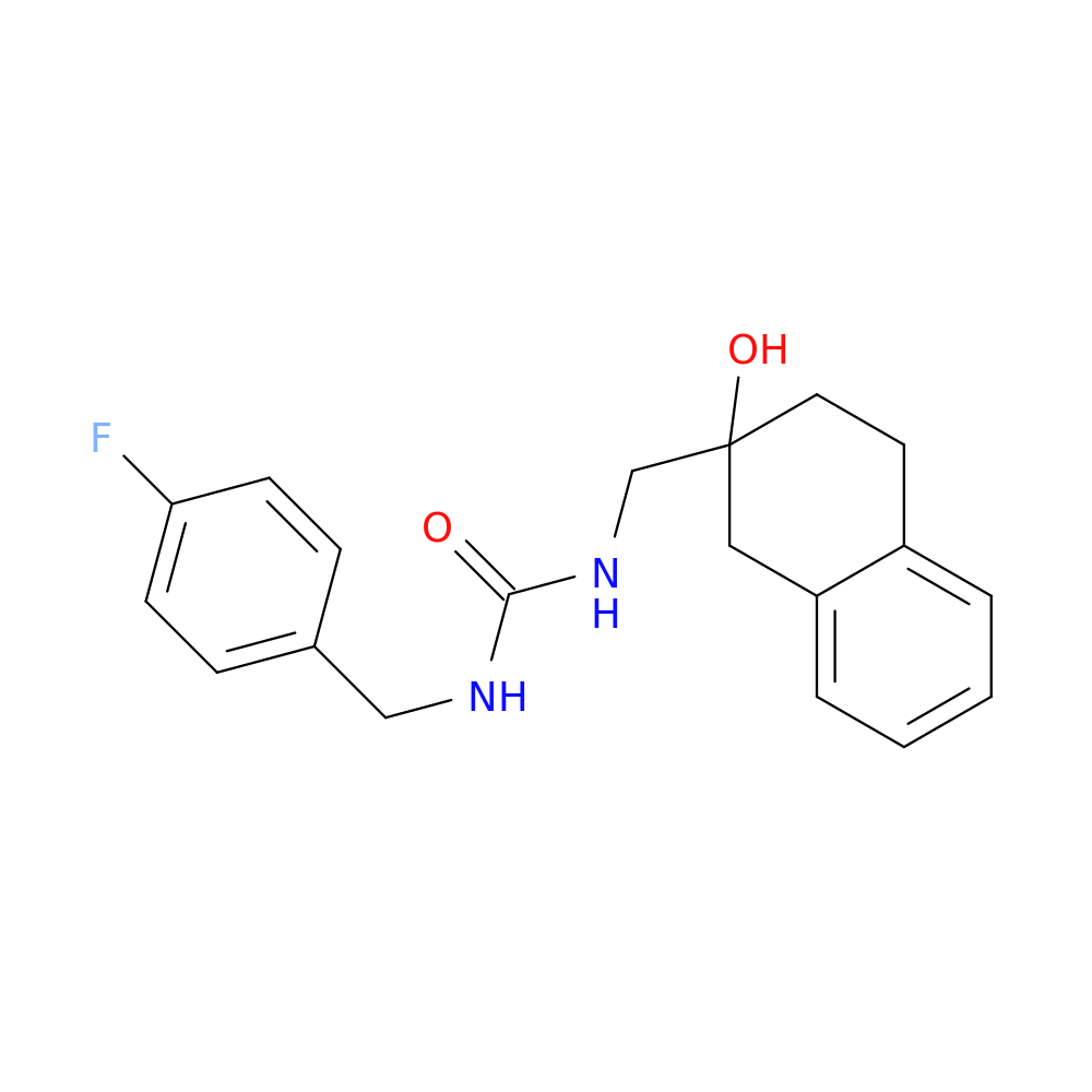 1-[(4-fluorophenyl)methyl]-3-[(2-hydroxy-1,2,3,4-tetrahydronaphthalen-2-yl)methyl]urea
