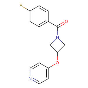 4-{[1-(4-fluorobenzoyl)azetidin-3-yl]oxy}pyridine