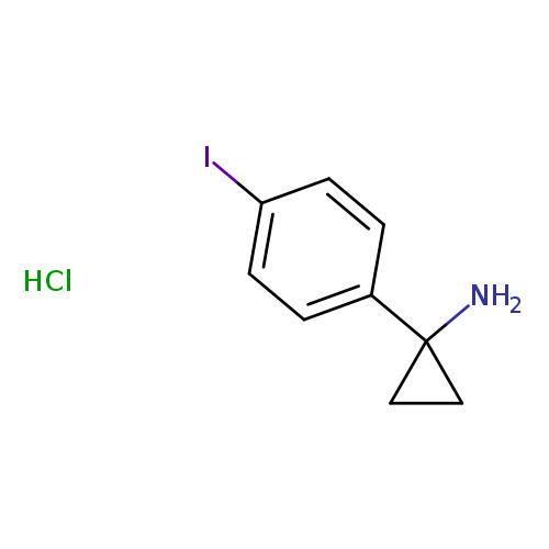 1-(4-iodophenyl)cyclopropan-1-aminehydrochloride