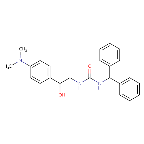 3-{2-[4-(dimethylamino)phenyl]-2-hydroxyethyl}-1-(diphenylmethyl)urea