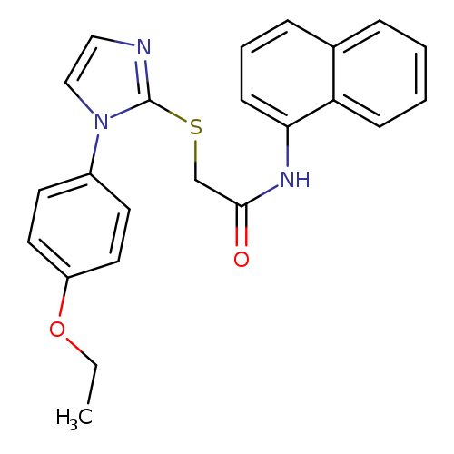 2-{[1-(4-ethoxyphenyl)-1H-imidazol-2-yl]sulfanyl}-N-(naphthalen-1-yl)acetamide