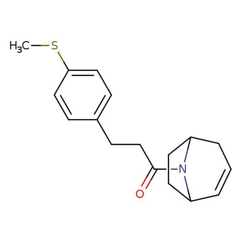 1-{8-azabicyclo[3.2.1]oct-2-en-8-yl}-3-[4-(methylsulfanyl)phenyl]propan-1-one