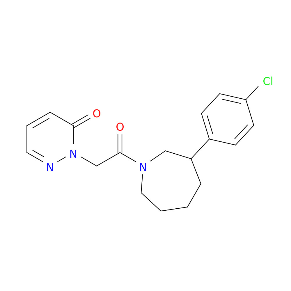 2-{2-[3-(4-chlorophenyl)azepan-1-yl]-2-oxoethyl}-2,3-dihydropyridazin-3-one