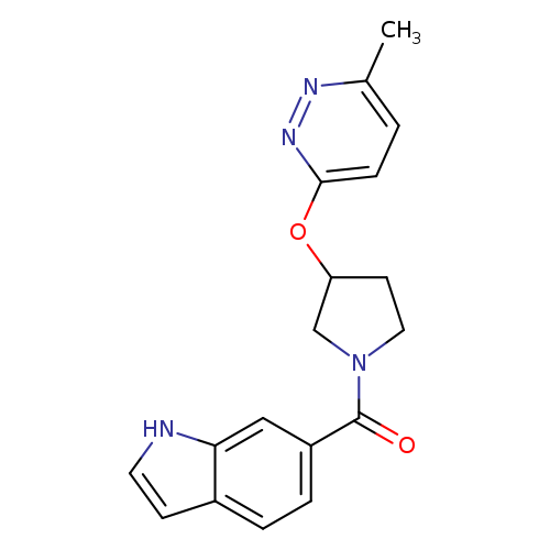 6-{3-[(6-methylpyridazin-3-yl)oxy]pyrrolidine-1-carbonyl}-1H-indole