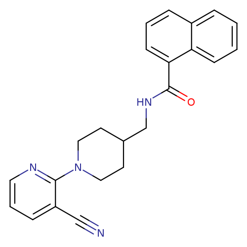 N-{[1-(3-cyanopyridin-2-yl)piperidin-4-yl]methyl}naphthalene-1-carboxamide