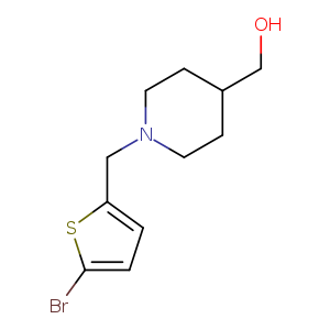 {1-[(5-bromothiophen-2-yl)methyl]piperidin-4-yl}methanol
