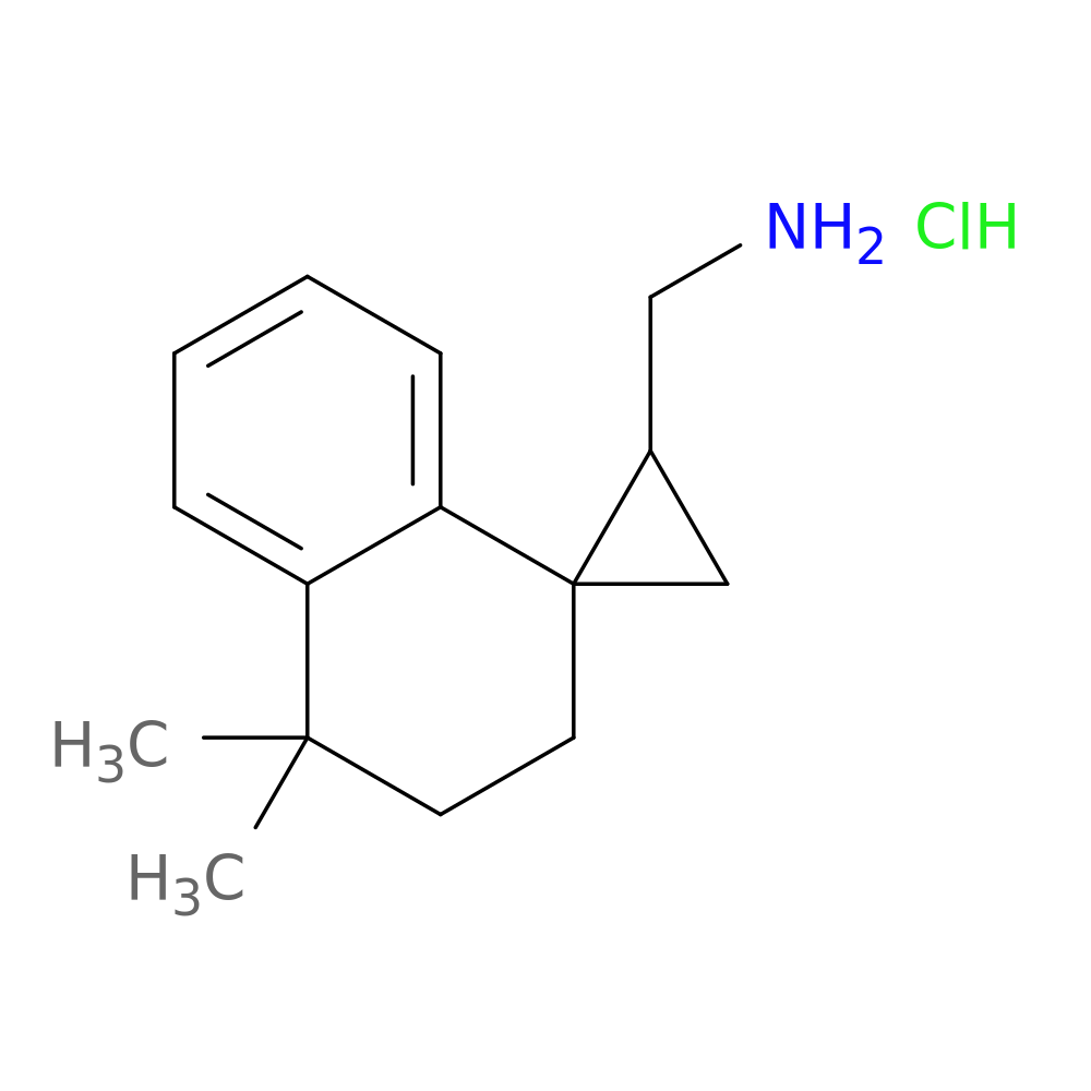 {4',4'-dimethyl-3',4'-dihydro-2'H-spiro[cyclopropane-1,1'-naphthalene]-2-yl}methanamine hydrochloride