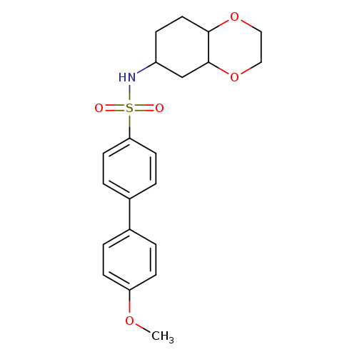 4'-methoxy-N-(octahydro-1,4-benzodioxin-6-yl)-[1,1'-biphenyl]-4-sulfonamide