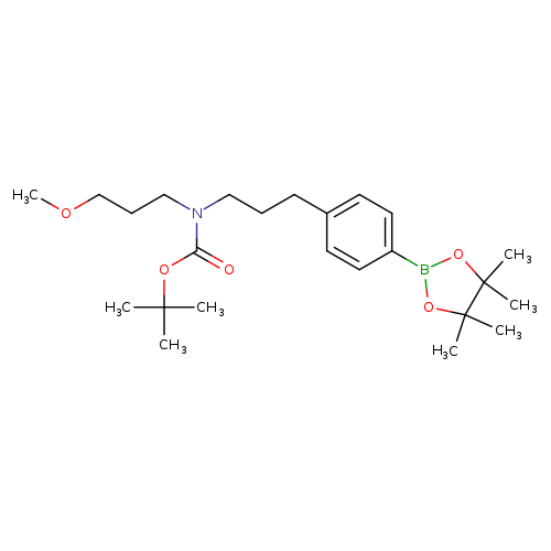 (3-Methoxy-propyl)-3-[4-(4,4,5,5-tetramethyl-[1,3,2]dioxaborolan-2-yl)-phenyl]-propyl-carbamic acid tert-butyl ester